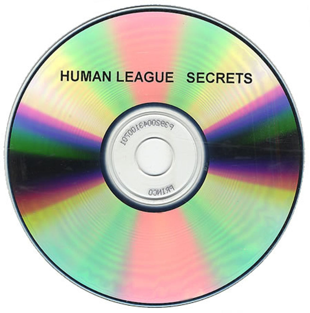 Human League Secrets US CD-R acetate CDR ACETATE