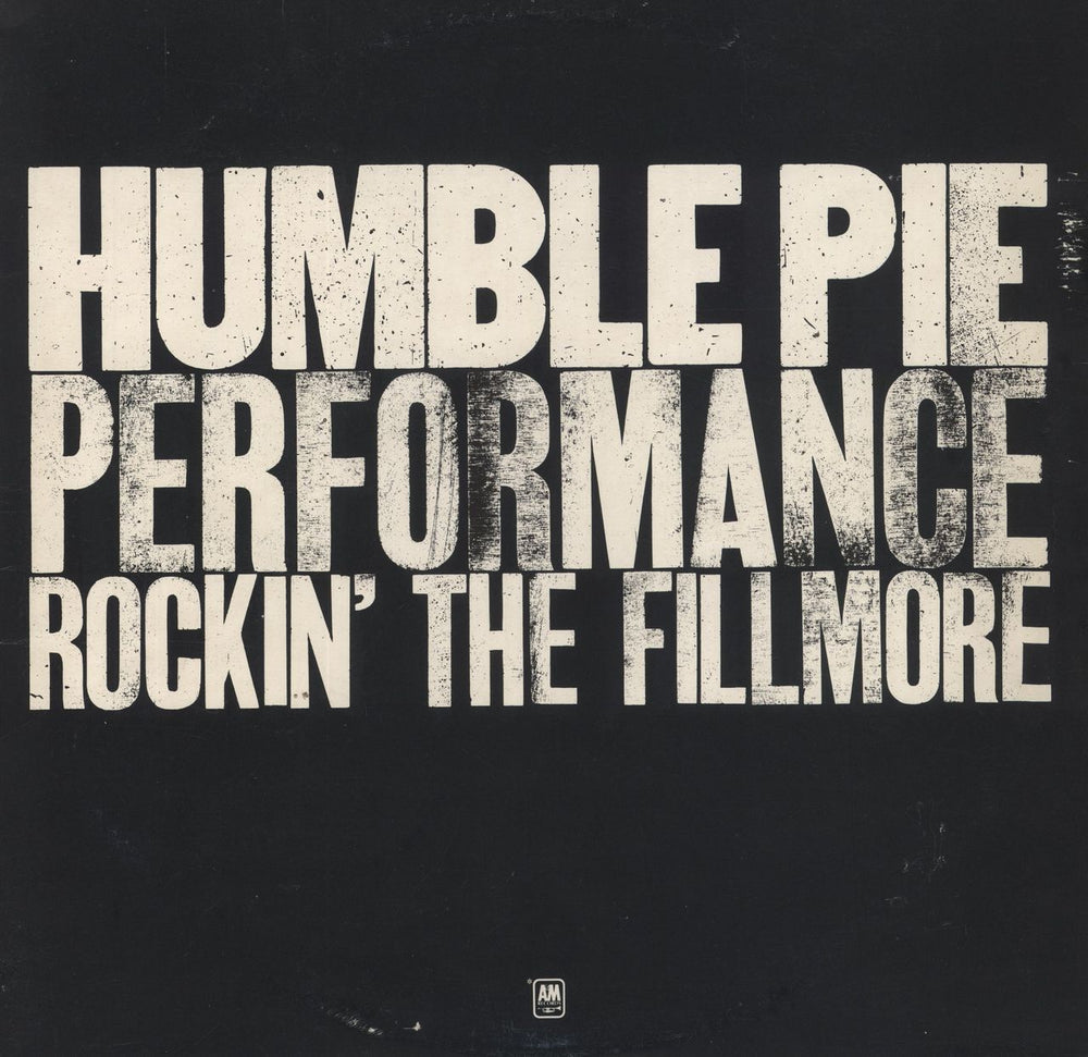 Humble Pie Performance: Rockin' The Fillmore - 1st - Red Vinyl - VG UK 2-LP vinyl record set (Double LP Album) AMLH63506