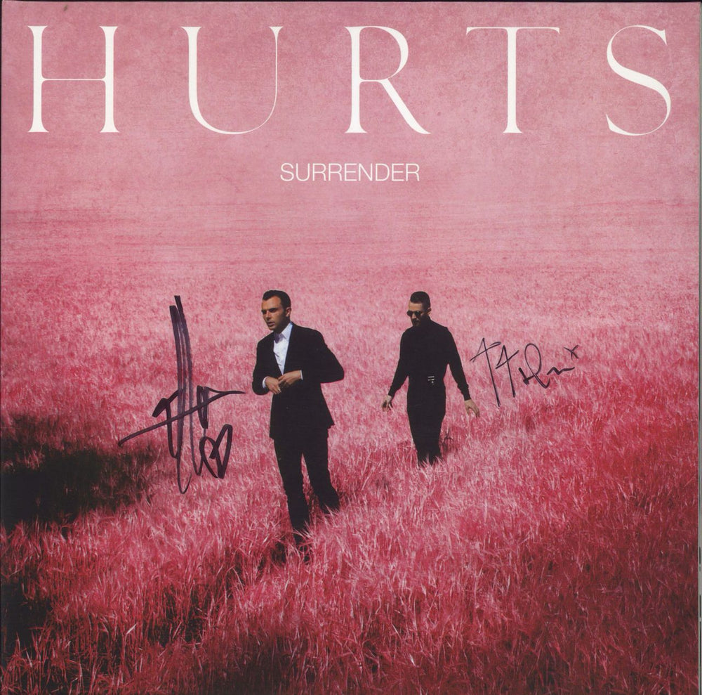 Hurts Surrender - Autographed UK 2-LP vinyl record set (Double LP Album) 88875100151