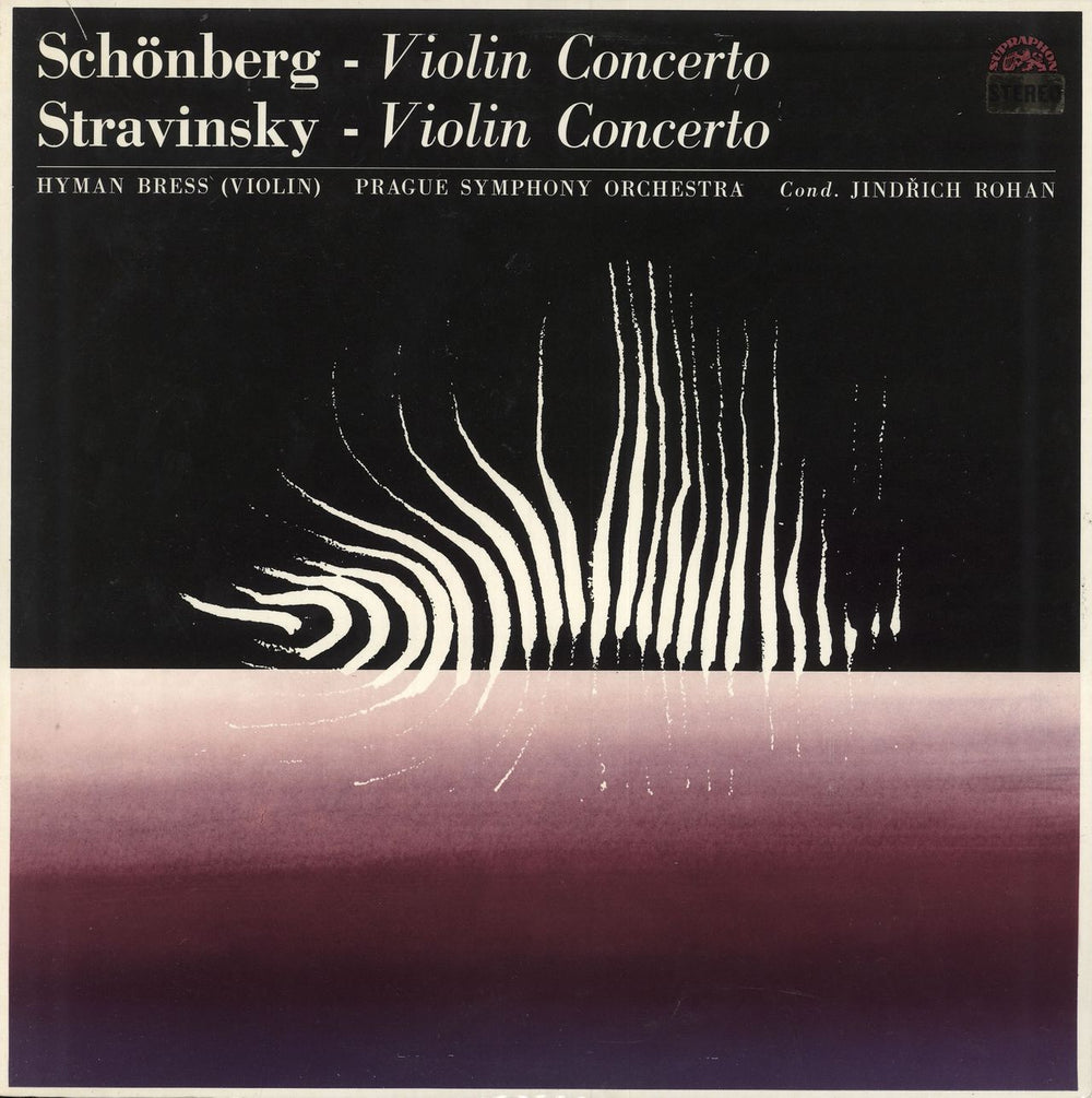 Hyman Bress Schönberg: Violin Concerto / Stravinsky: Violin Concerto Czech vinyl LP album (LP record) SUAST50878