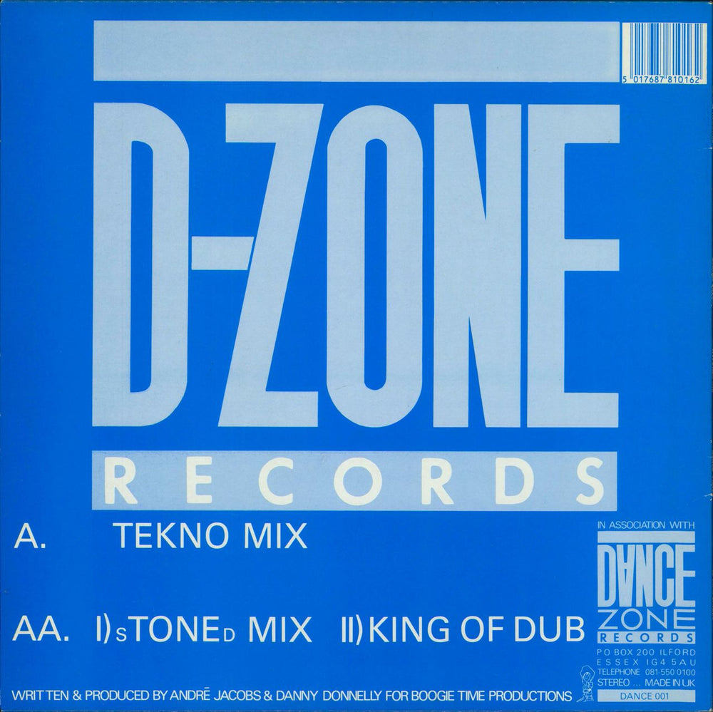 Hypersonic Dance Tones UK 12" vinyl single (12 inch record / Maxi-single)