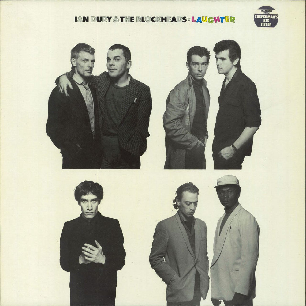 Ian Dury Laughter + Norman Watt Roy & Charley Charles inner UK vinyl LP album (LP record) SEEZ30