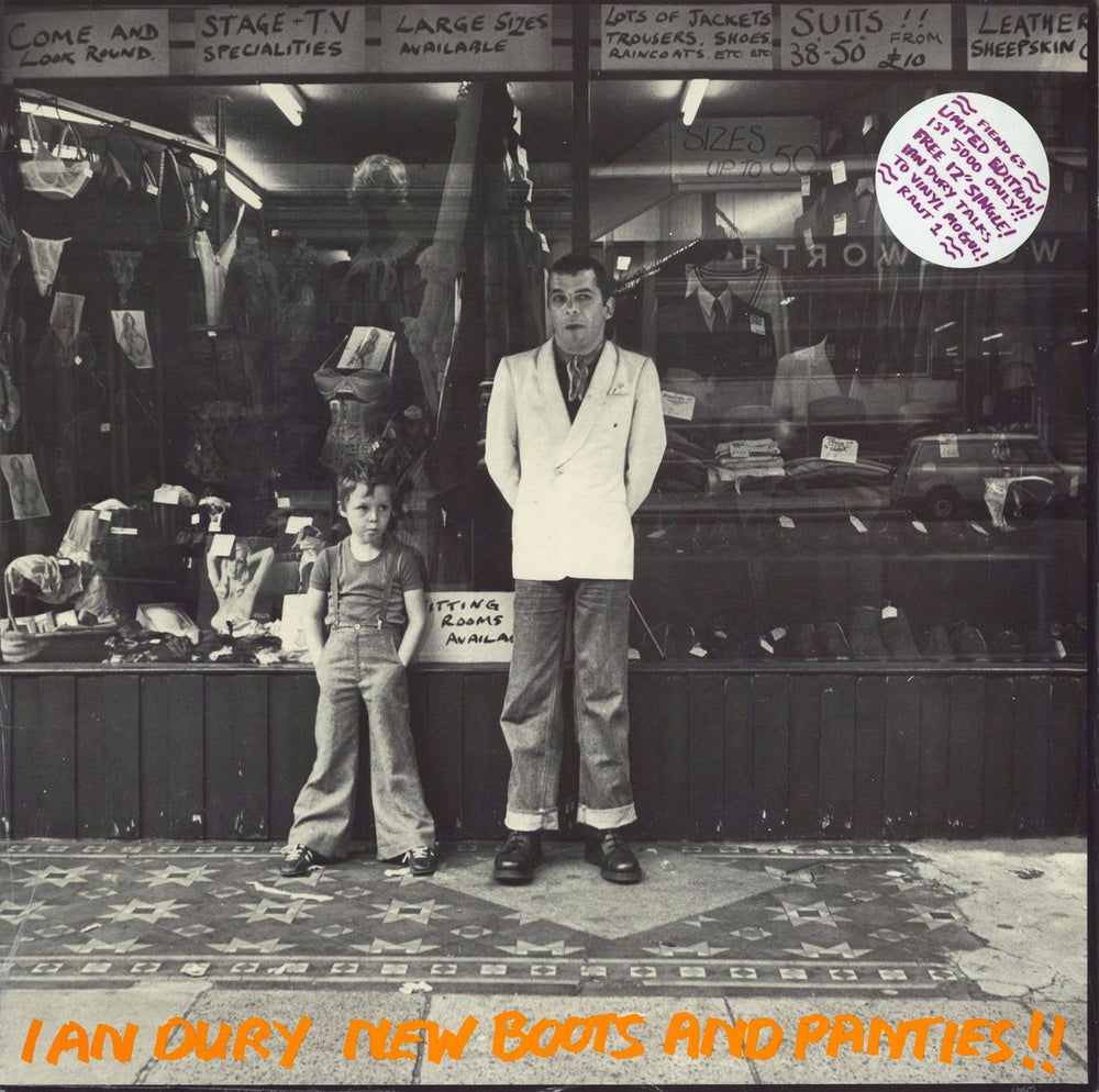 Ian Dury New Boots And Panties !! + 12" - Opened shrinkwrap UK vinyl LP album (LP record) FIEND63/RANT1