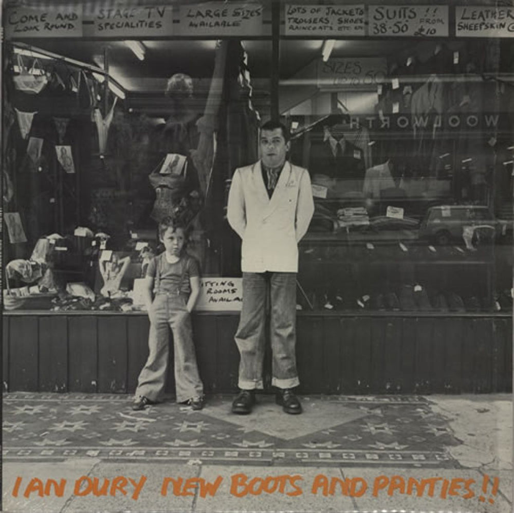 Ian Dury New Boots And Panties - shrink Italian vinyl LP album (LP record) SEEZ4