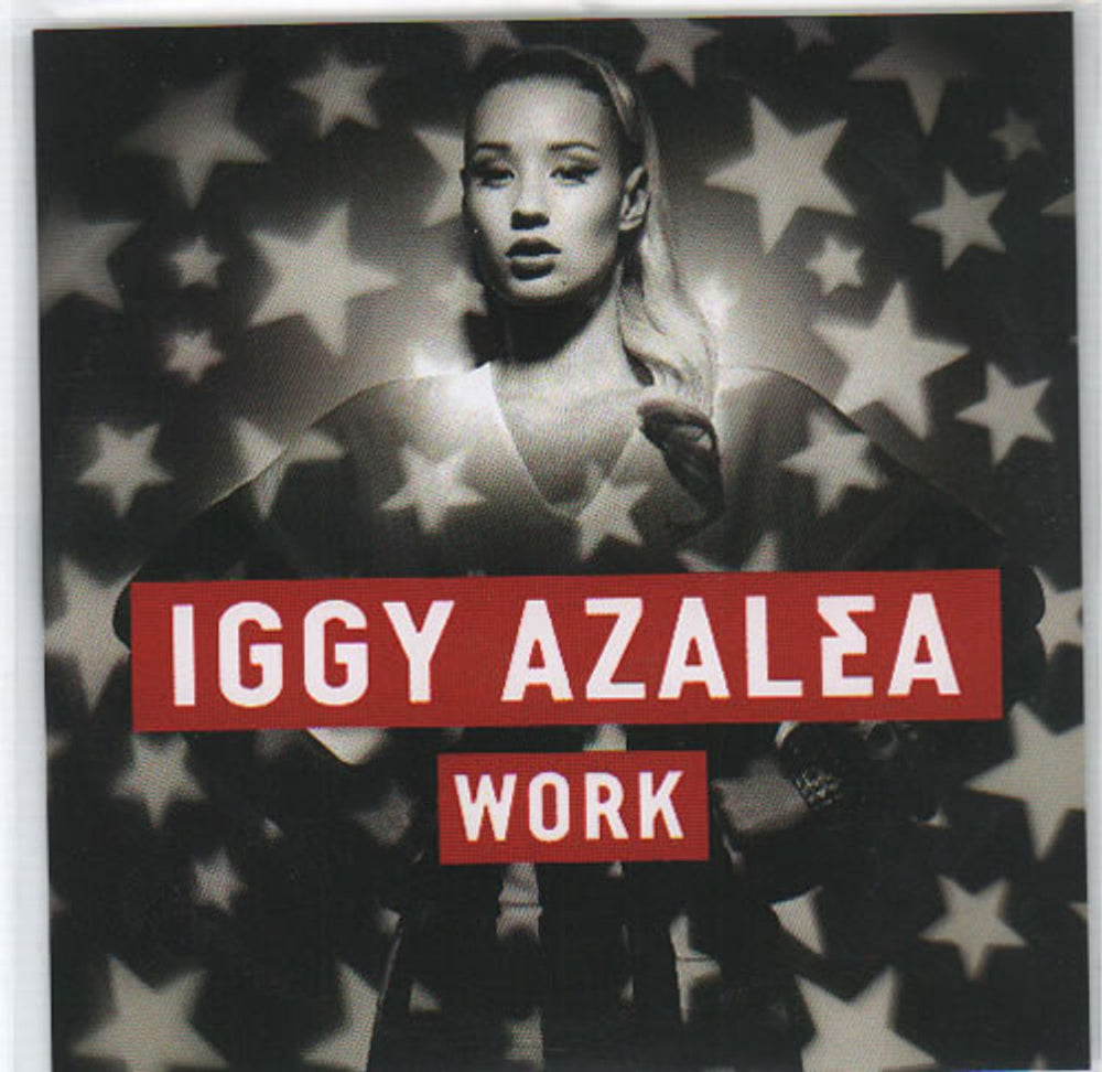 Iggy Azalea Work UK Promo CD-R acetate CD-R