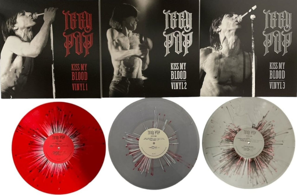 Iggy Pop Kiss My Blood: Live At The Olympia 1991 - RSD20 - Splattered Coloured Vinyl + Box US Vinyl Box Set IGGVXKI811998