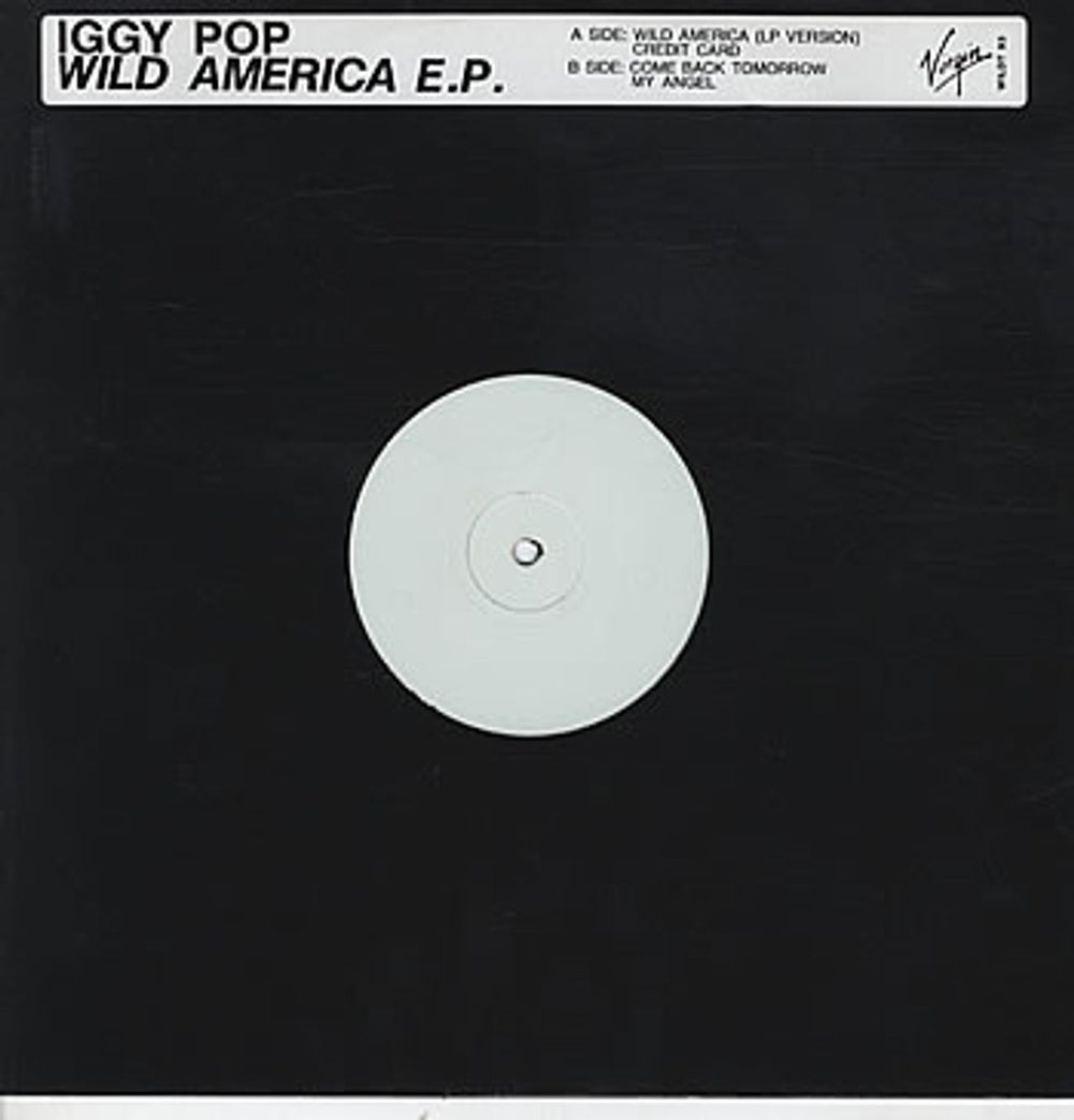 Iggy Pop Wild America EP UK Promo 12" vinyl single (12 inch record / Maxi-single) WILDT93