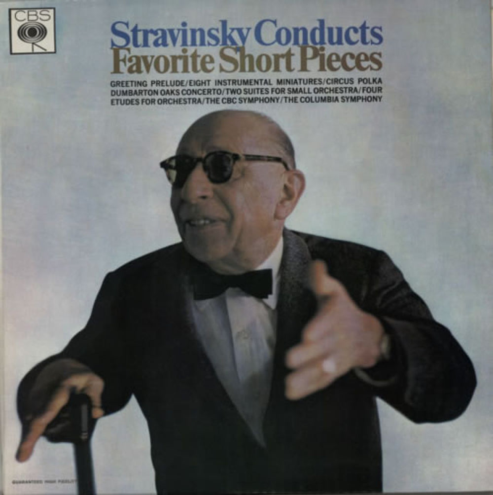 Igor Stravinsky Favorite Short Pieces UK vinyl LP album (LP record) BRG72299