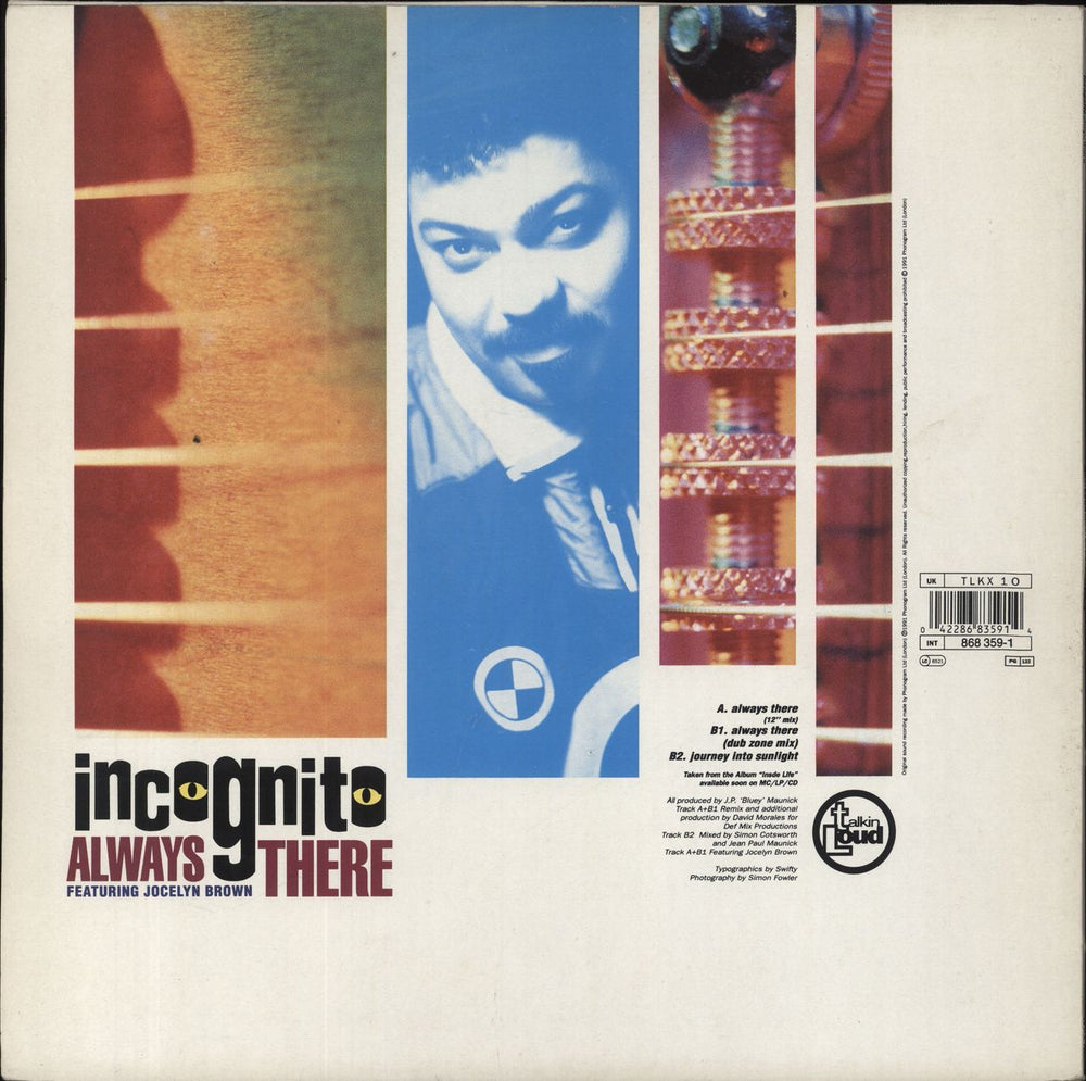 Incognito Always There UK 12" vinyl single (12 inch record / Maxi-single) 042286835914