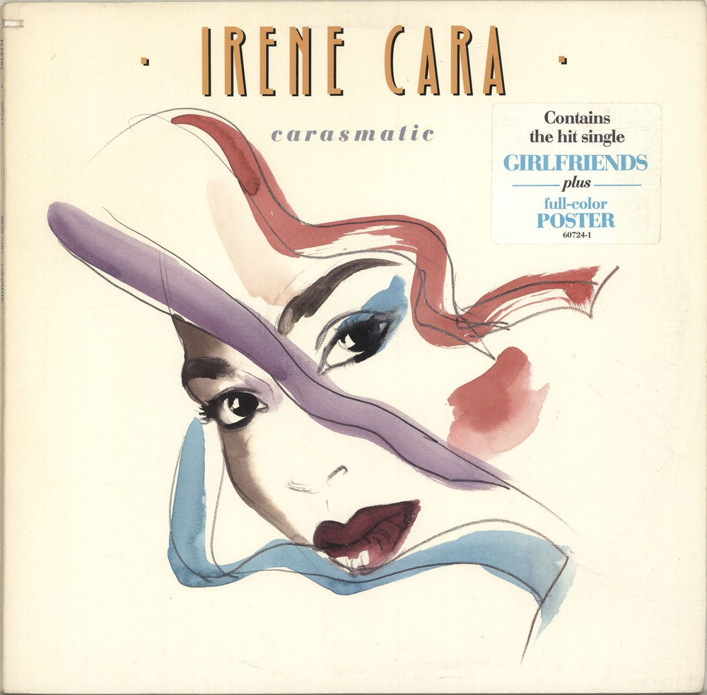 Irene Cara Carasmatic US Promo vinyl LP album (LP record) 60724-1