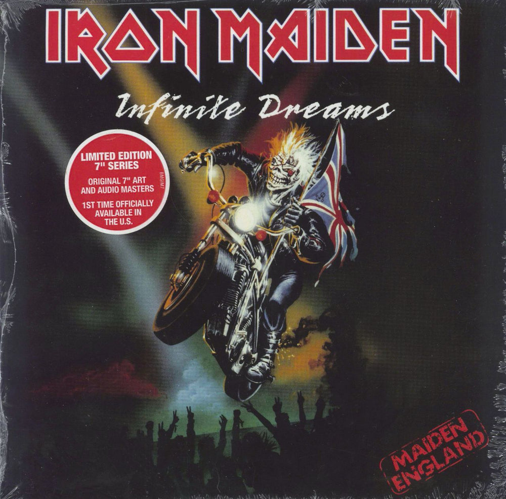 Iron Maiden Infinite Dreams (Live) - Sealed & Hype Stickered US 7" vinyl single (7 inch record / 45) BMG14039V