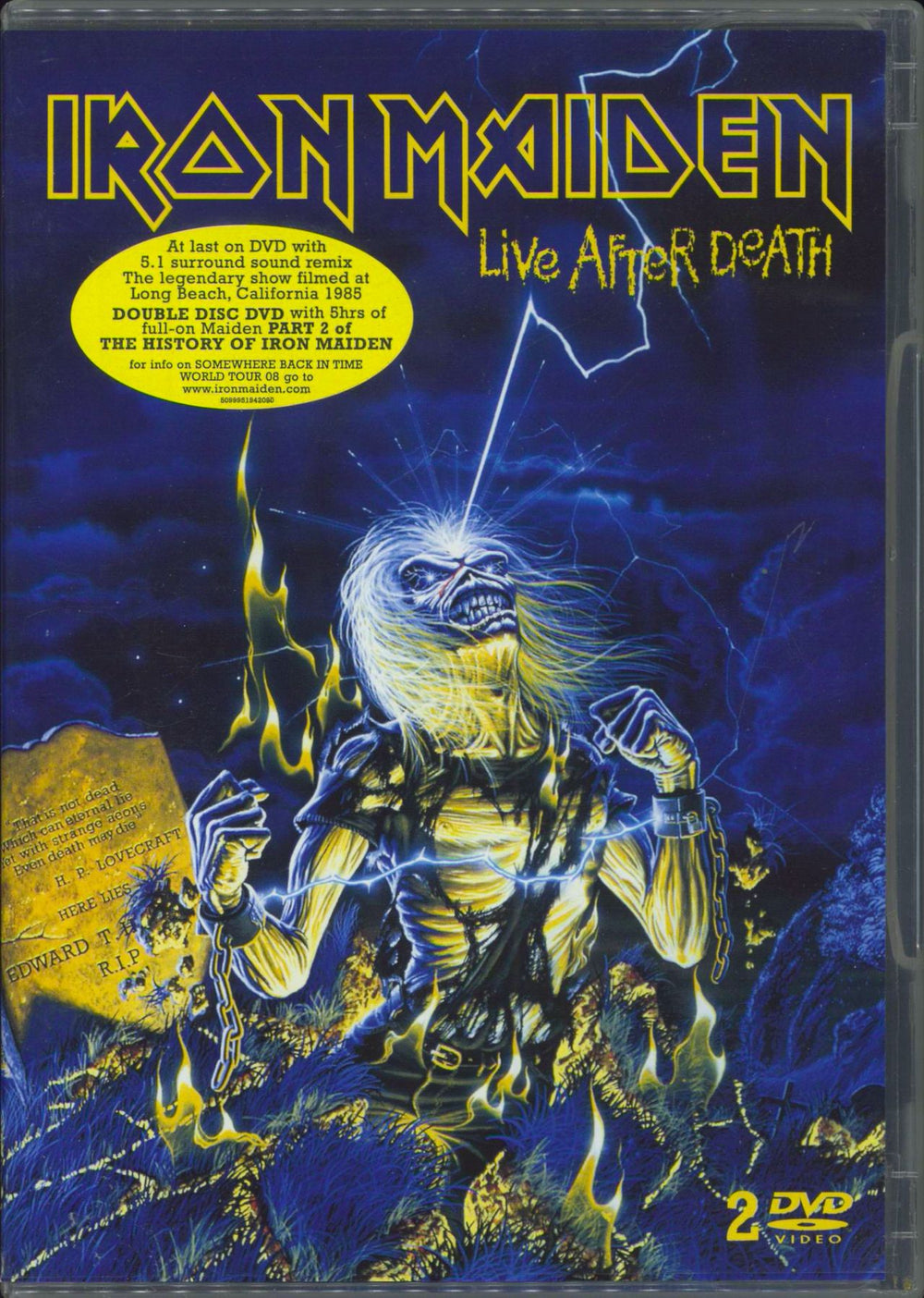 Iron Maiden Live After Death + Badge UK DVD 3795229