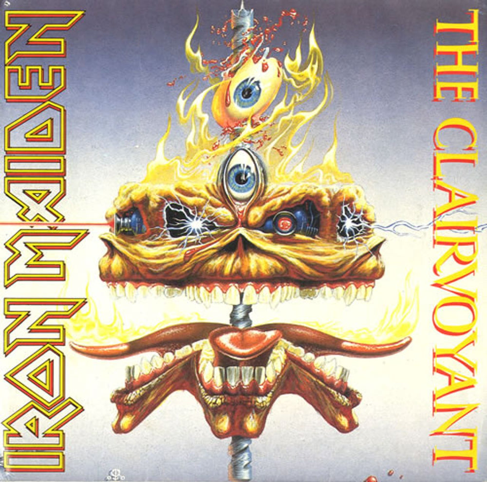 Iron Maiden The Clairvoyant - Clear vinyl - Poster Sleeve - EX UK 7" vinyl single (7 inch record / 45) EMS79