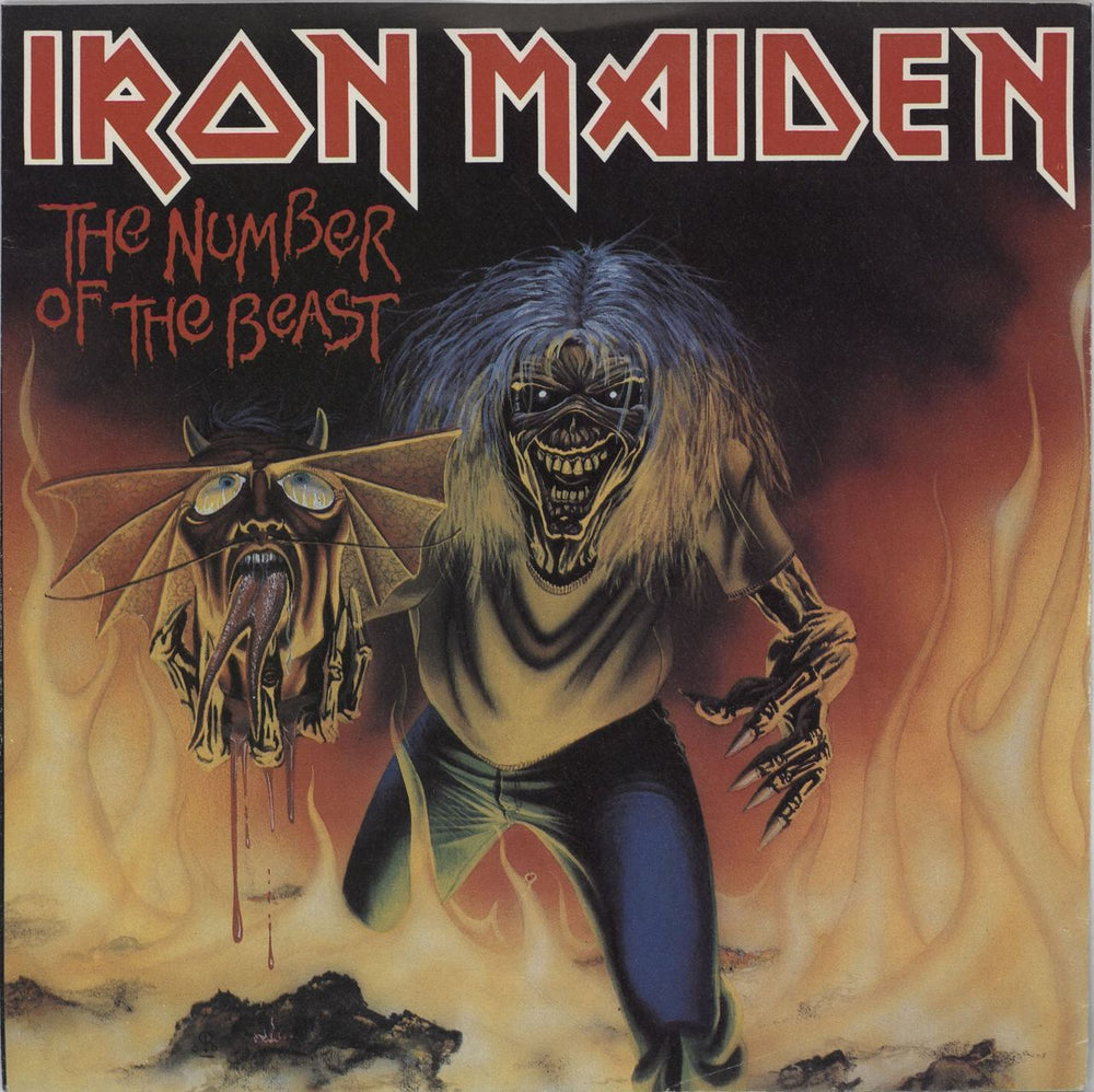 Iron Maiden The Number Of The Beast - Red Vinyl + P/S UK 7" vinyl single (7 inch record / 45) EMI5287