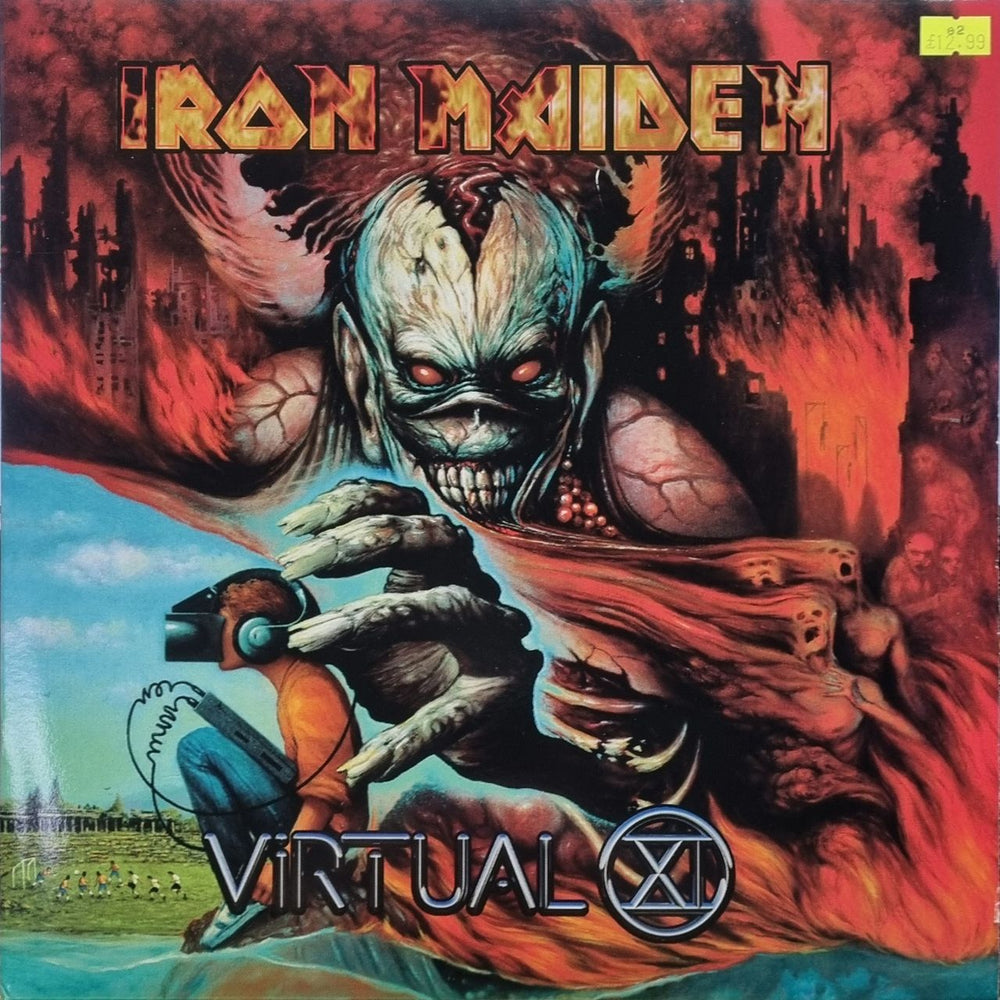 Iron Maiden Virtual XI - EX UK 2-LP vinyl record set (Double LP Album) 4939151