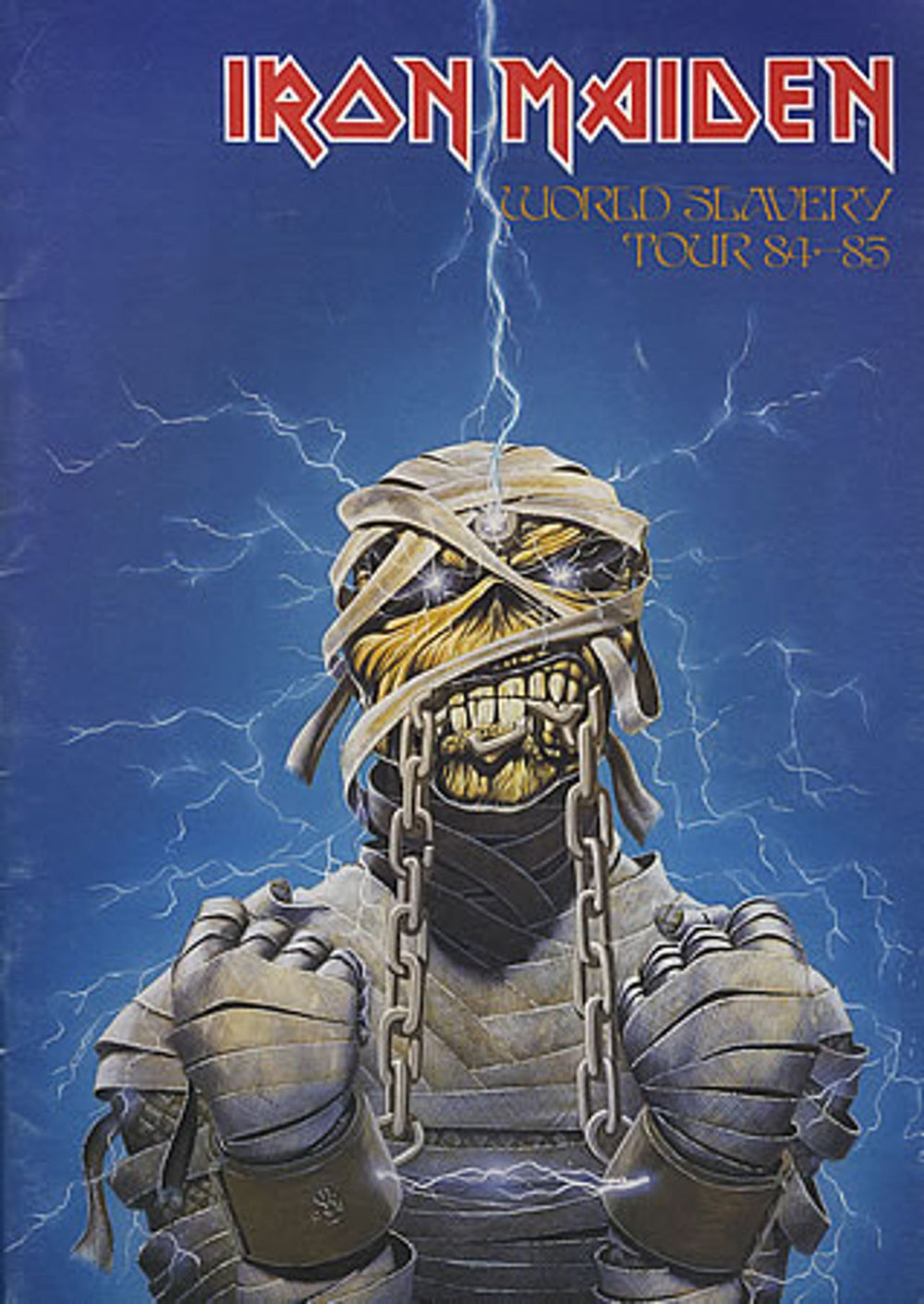 Iron Maiden World Slavery Tour 84-85 UK tour programme TOUR PROGRAMME