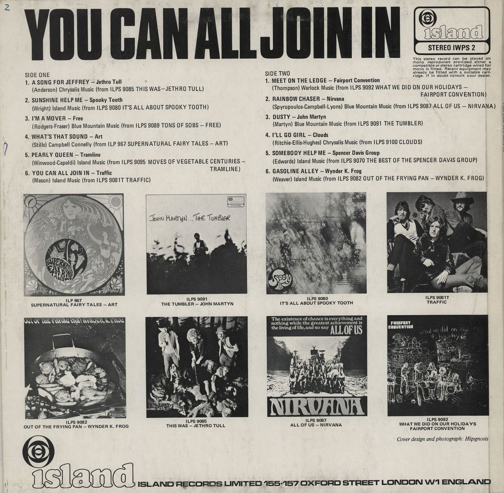 Island Records You Can All Join In - Pink Rim UK vinyl LP album (LP record)