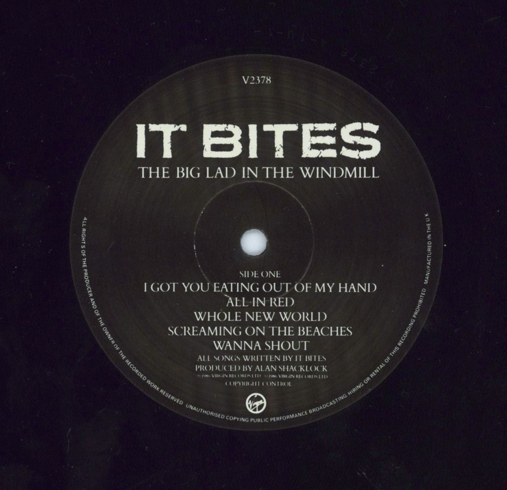 It Bites The Big Lad In The Windmill + Press Release UK vinyl LP album (LP record)