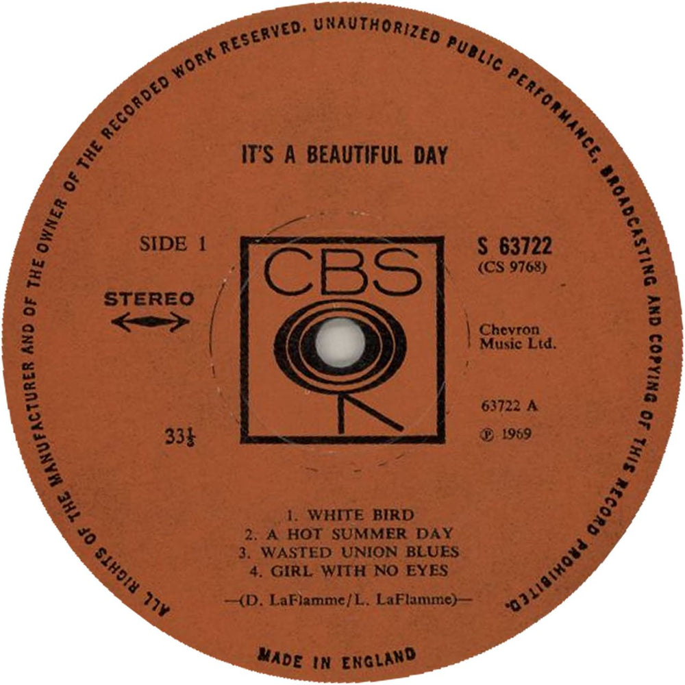 It's A Beautiful Day It's A Beautiful Day - 1st - EX UK vinyl LP album (LP record) IBDLPIT648917