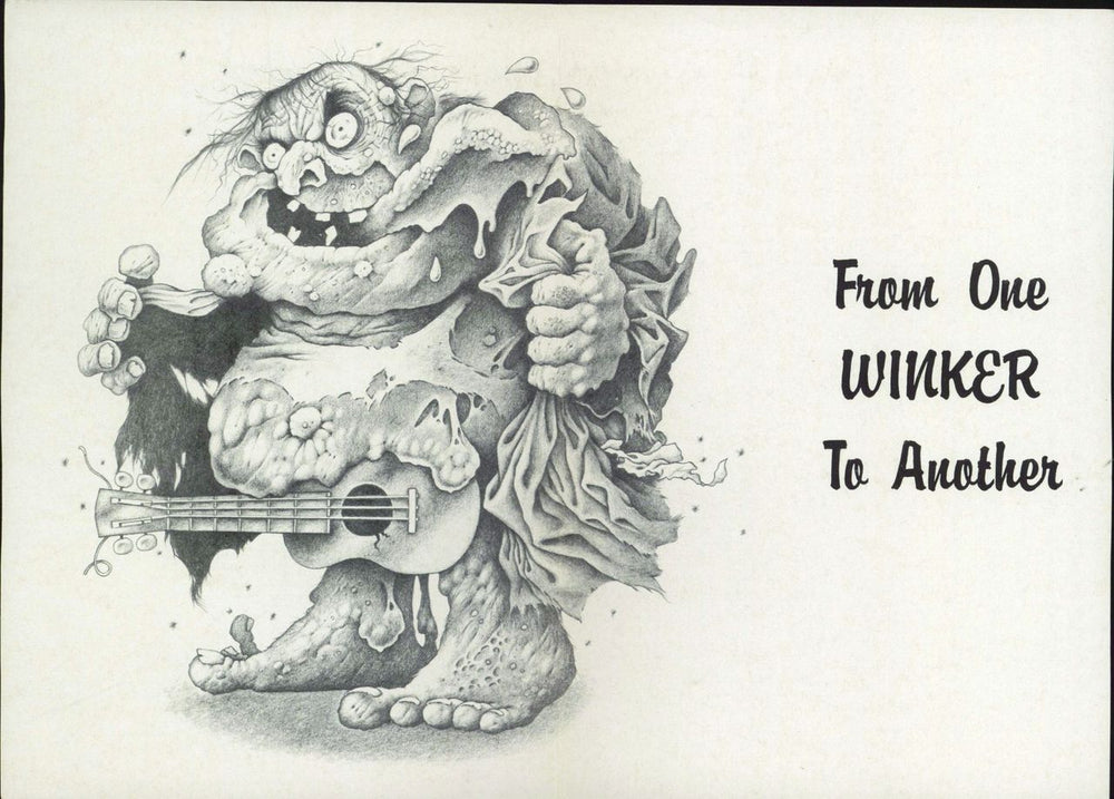 Ivor Biggun The Winkers Album (Misprint) + Greeting card UK vinyl LP album (LP record) 1978