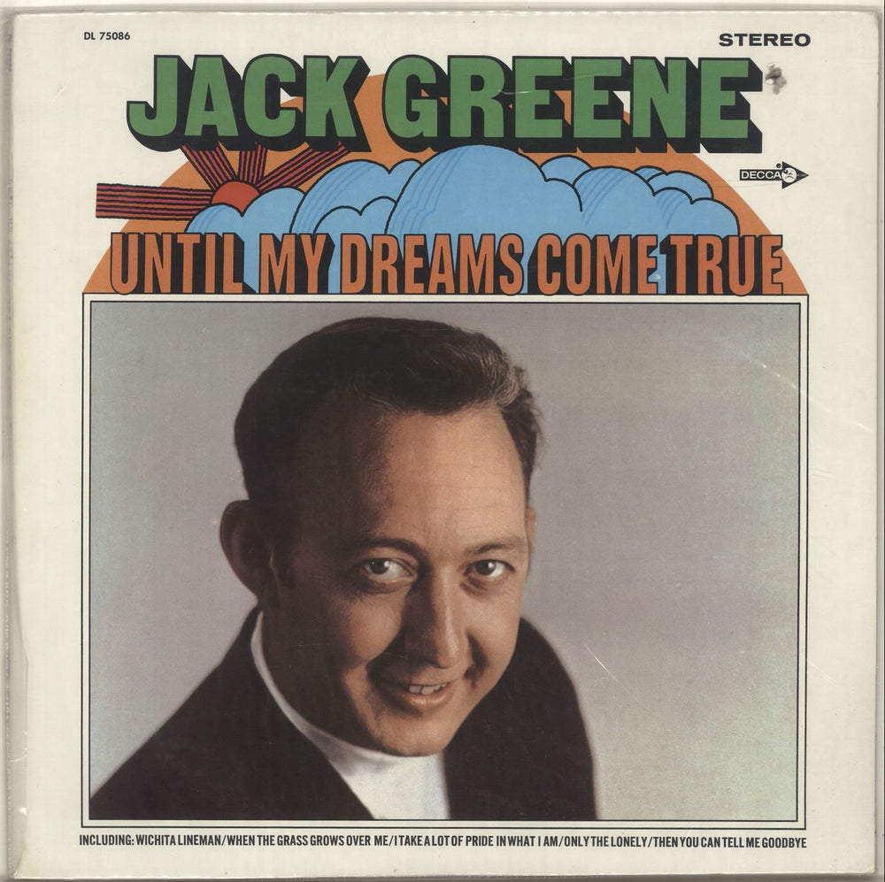 Jack Greene Until My Dreams Come True US vinyl LP album (LP record) DL75086