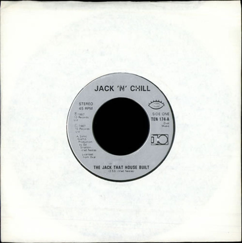 Jack 'N' Chill The Jack That House Built - Jukebox Issue UK 7" vinyl single (7 inch record / 45) TEN174