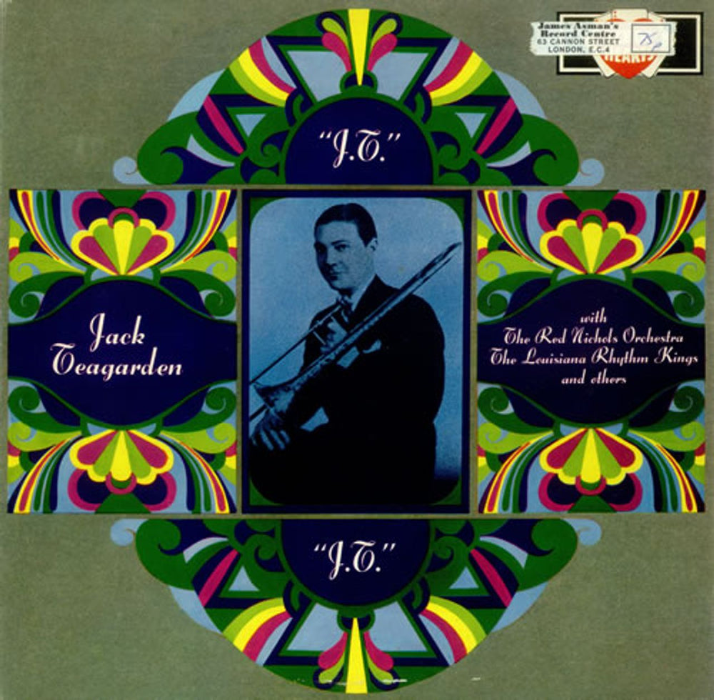 Jack Teagarden J.T. UK vinyl LP album (LP record) AH168