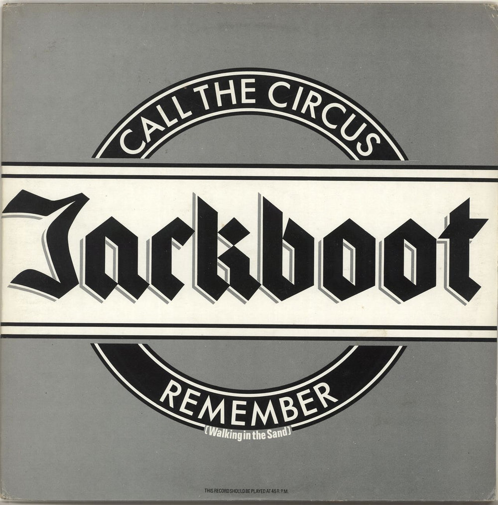 Jackboot Remember (Walking In The Sand) UK 12" vinyl single (12 inch record / Maxi-single) 12SR505