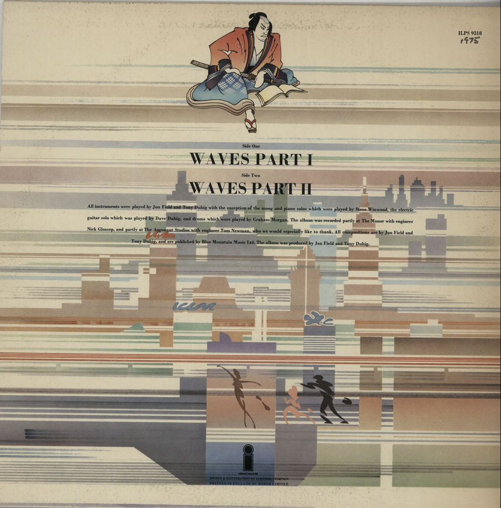 Jade Warrior Waves UK vinyl LP album (LP record) JADLPWA261044