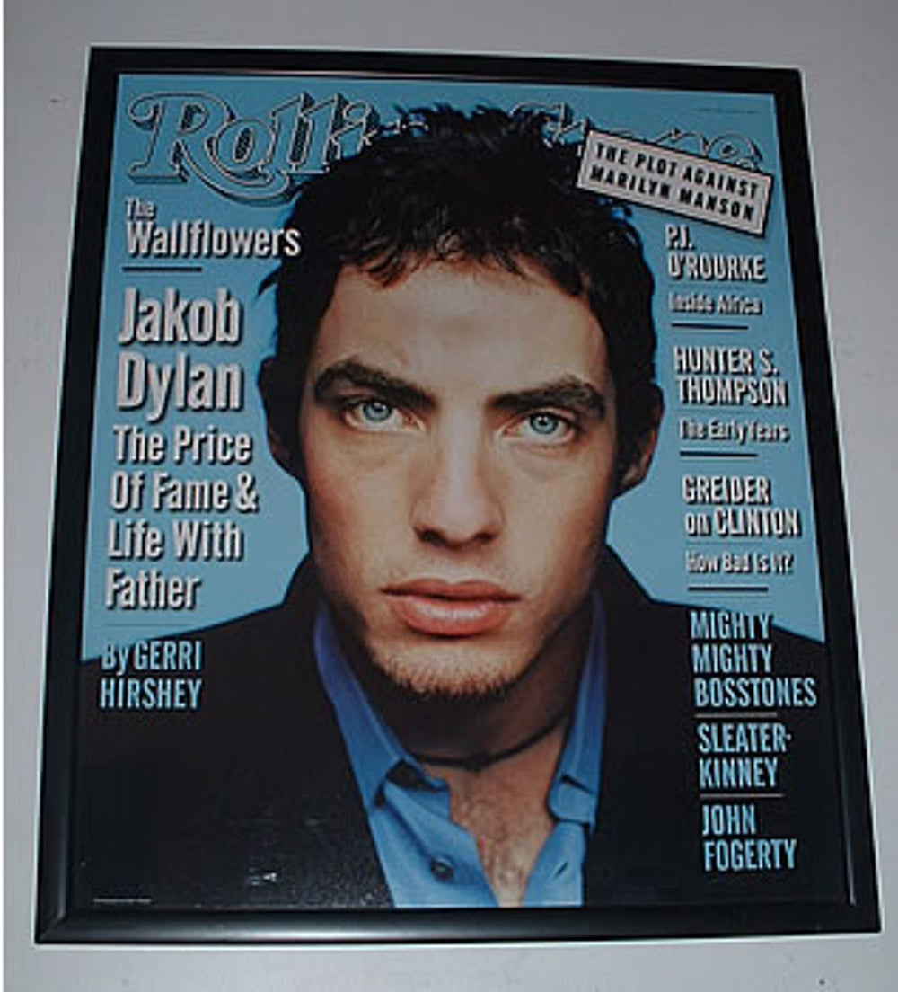 Jakob Dylan Rolling Stone - Framed Cover Print UK memorabilia FRAMED PRINT