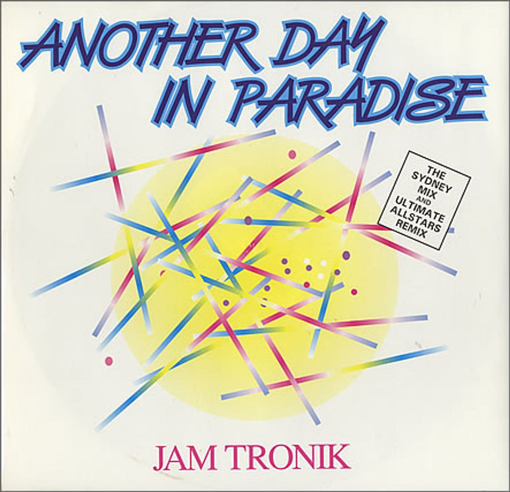 Jam Tronik Another Day In Paradise UK 12" vinyl single (12 inch record / Maxi-single) DEBTX3093