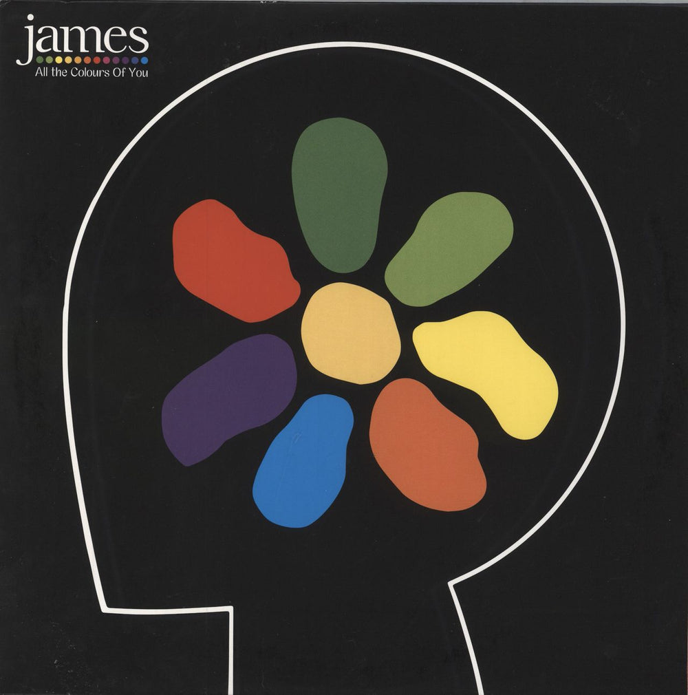 James All The Colours Of You - Red & Black Split Vinyl UK 2-LP vinyl record set (Double LP Album) NBLM001LPX