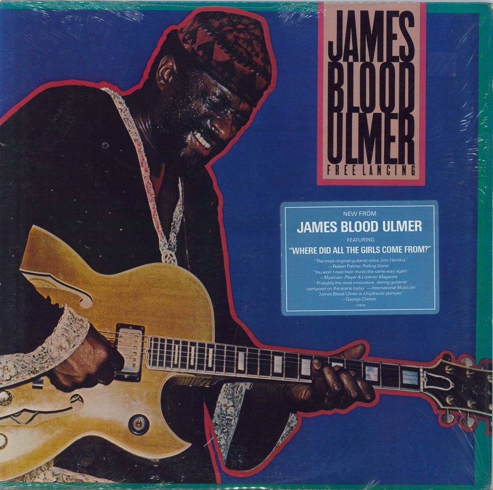 James Blood Ulmer Free Lancing + Stickered Shrink US vinyl LP album (LP record) ARC37493