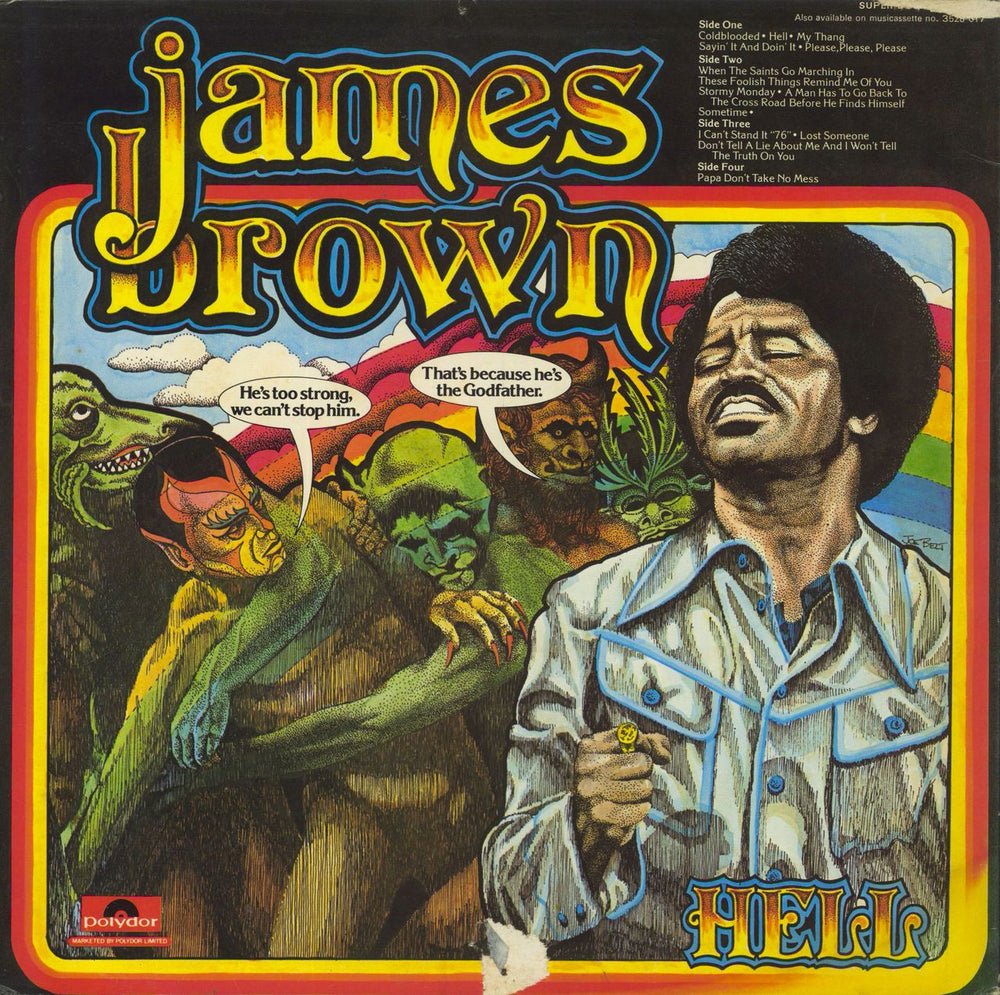 James Brown Hell - VG UK 2-LP vinyl record set (Double LP Album)