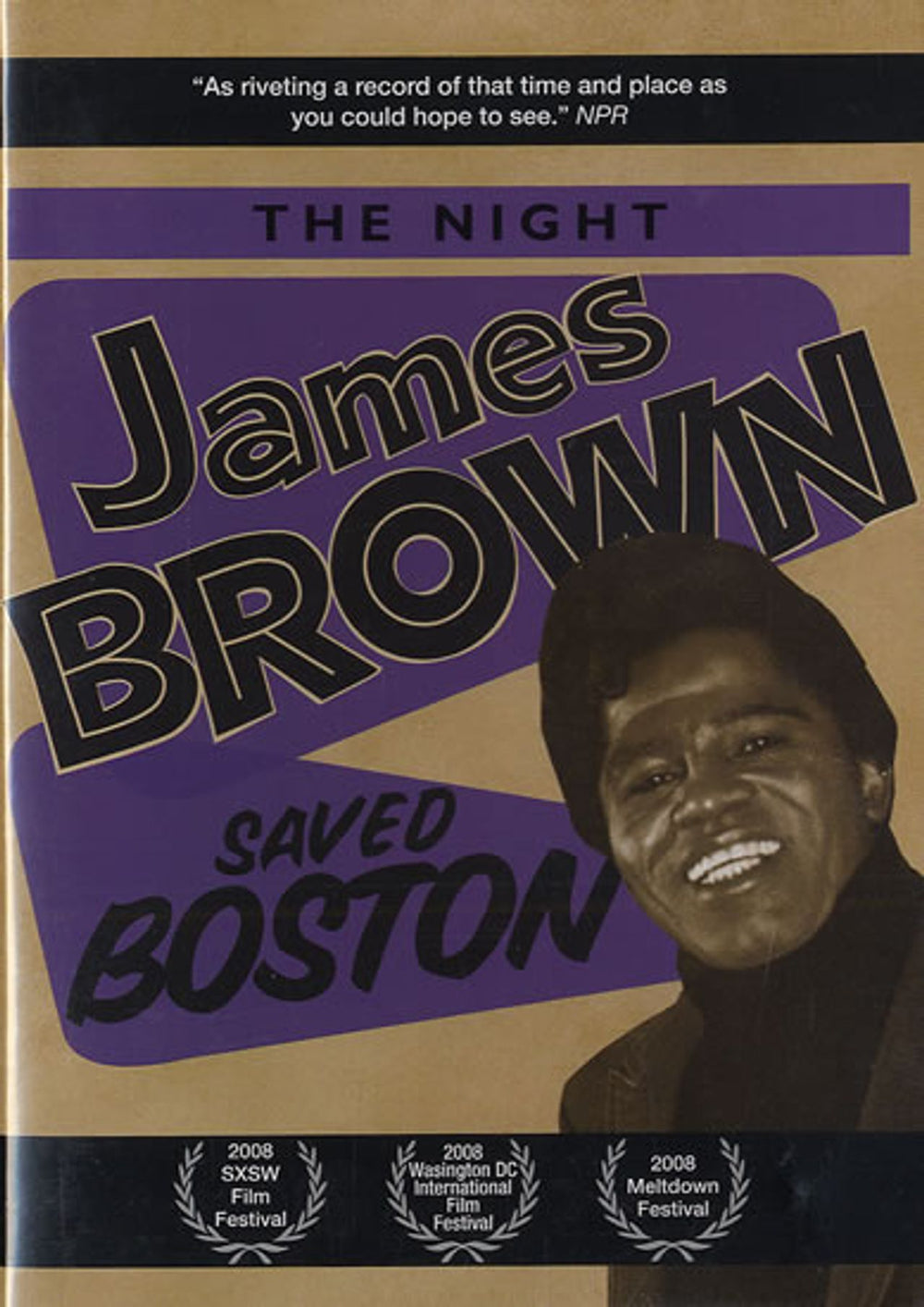 James Brown The Night James Brown Saved Boston US Promo DVD S06958-PR