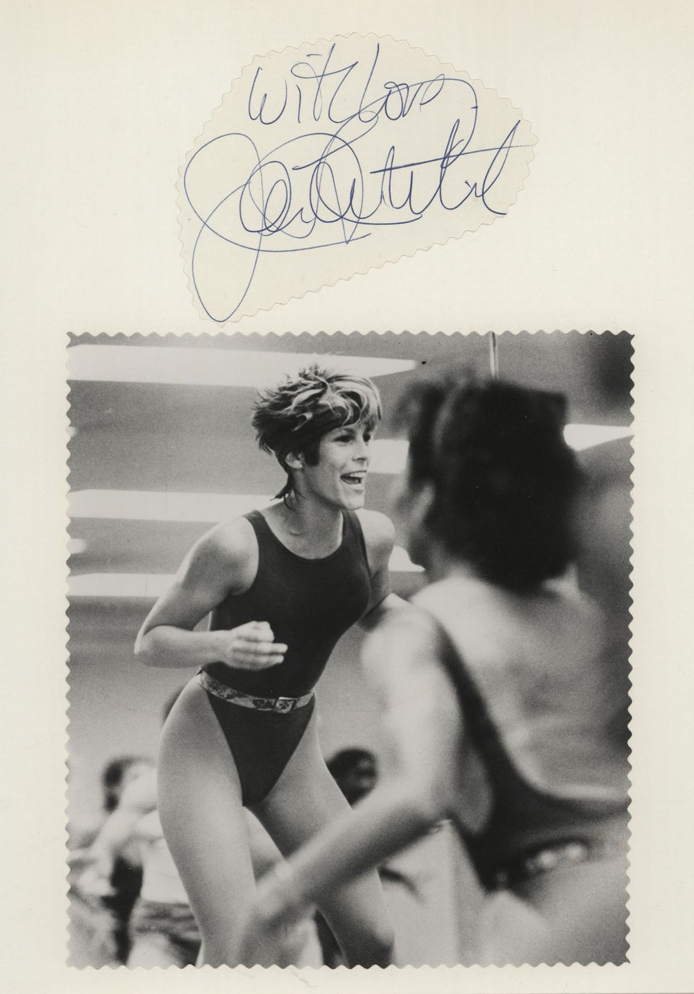 Jamie Lee Curtis Autograph Mounted With Photo UK memorabilia AUTOGRAPH