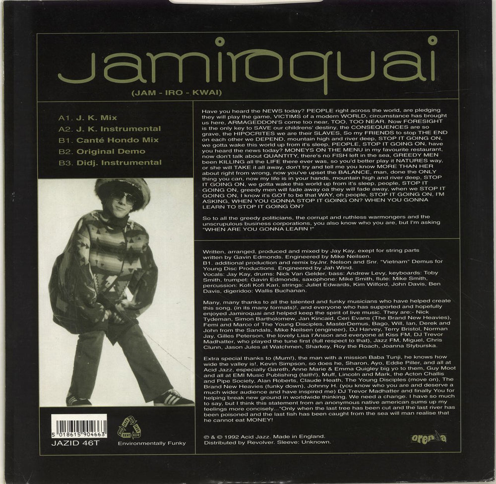 Jamiroquai When You Gonna Learn UK 12" vinyl single (12 inch record / Maxi-single) 5018615904663