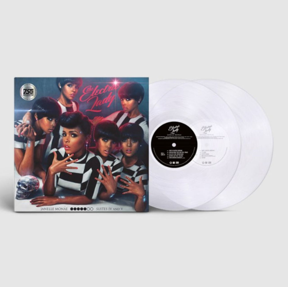 Janelle Monae The Electric Lady - Clear Vinyl - Sealed UK 2-LP vinyl record set (Double LP Album) 075678623264