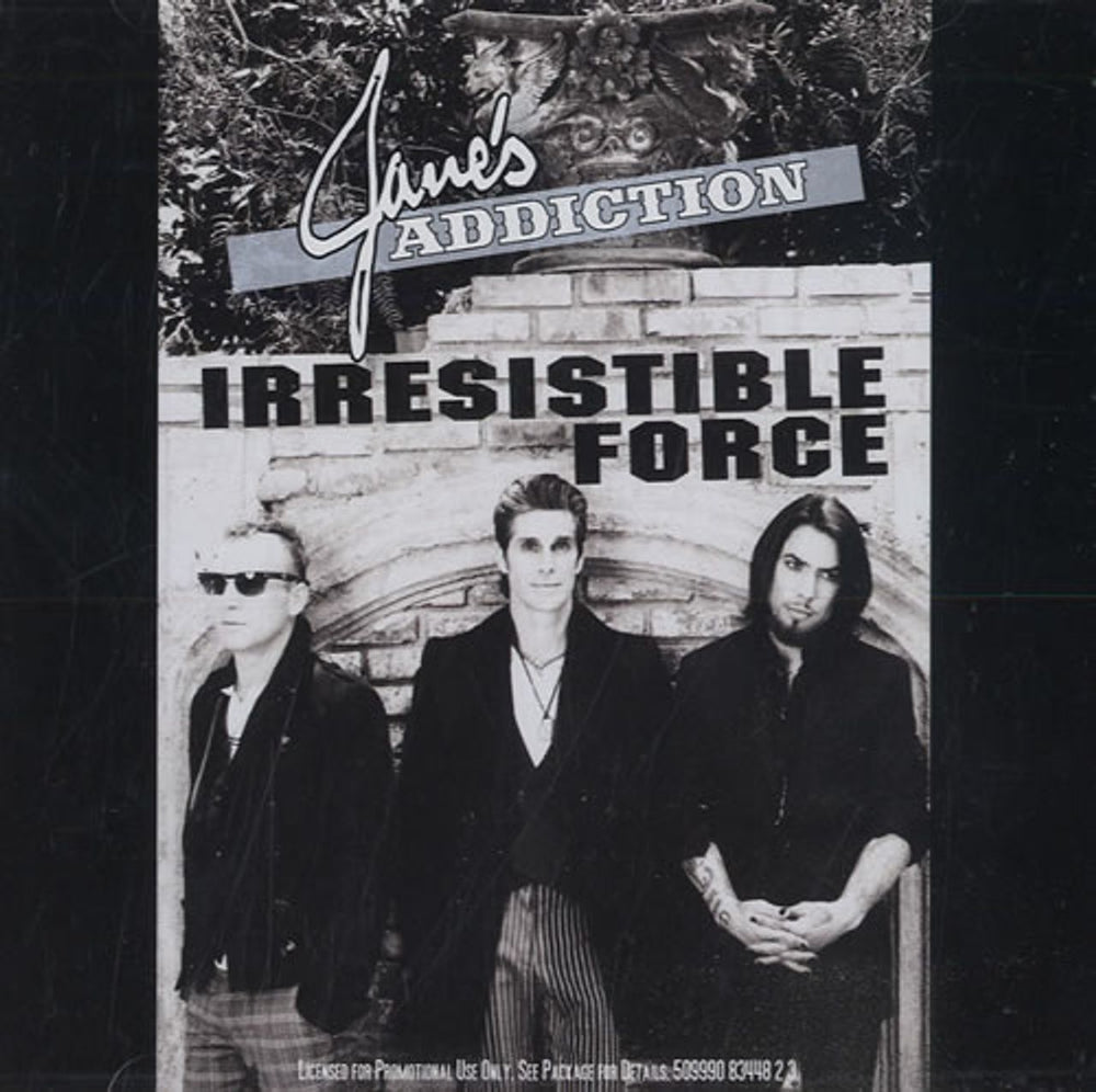 Janes Addiction Irresistible Force US Promo CD single (CD5 / 5") 5099908344823