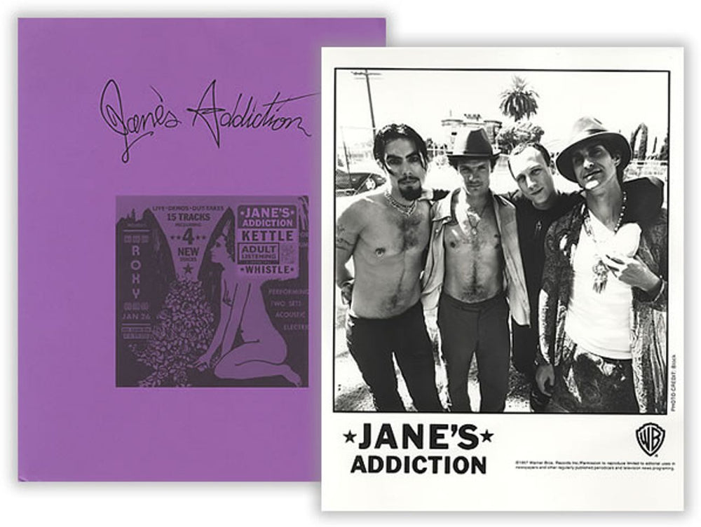 Janes Addiction Kettle Whistle US Promo media press pack PRESS PACK