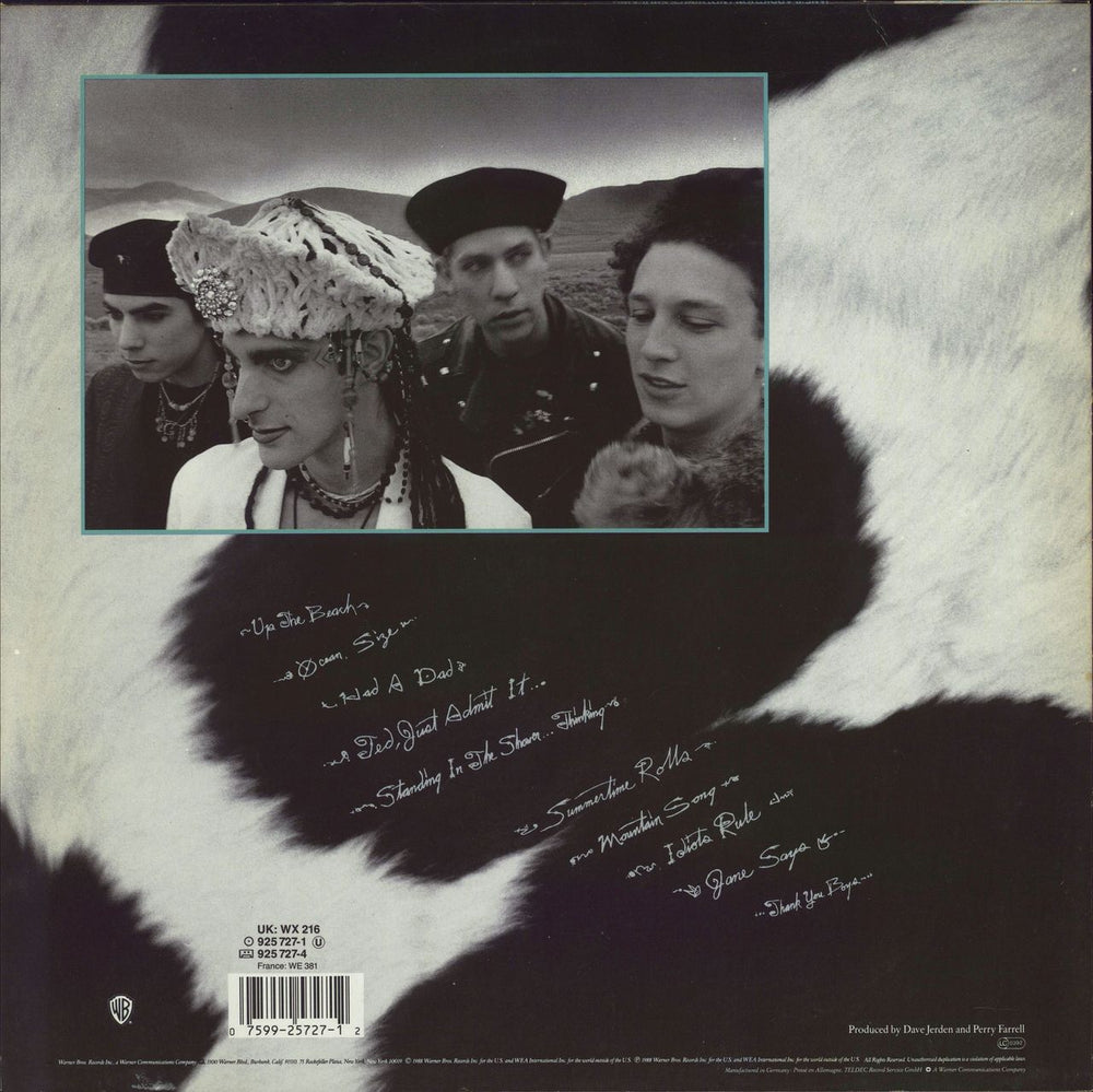 Janes Addiction Nothing's Shocking - Stickered - EX UK vinyl LP album (LP record) 075992572712