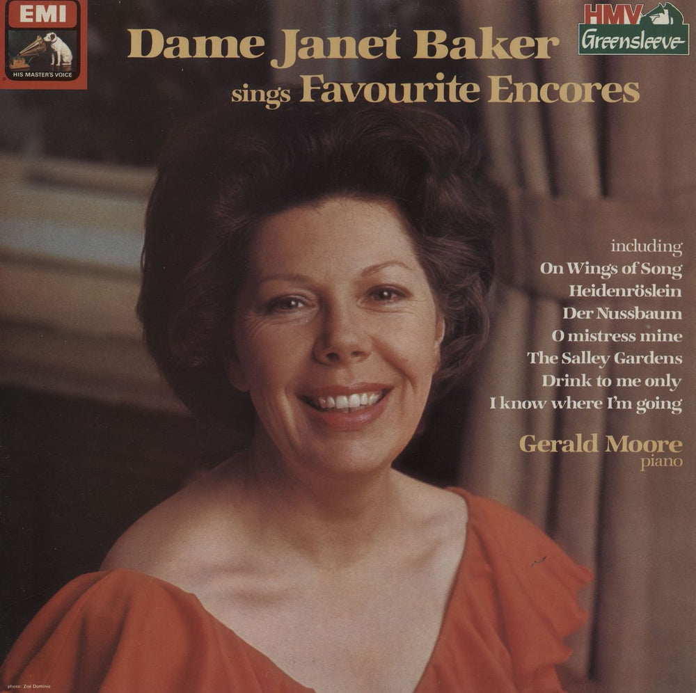 Janet Baker Dame Janet Baker sings Favourite Encores - Sample UK vinyl LP album (LP record) ESD1024391