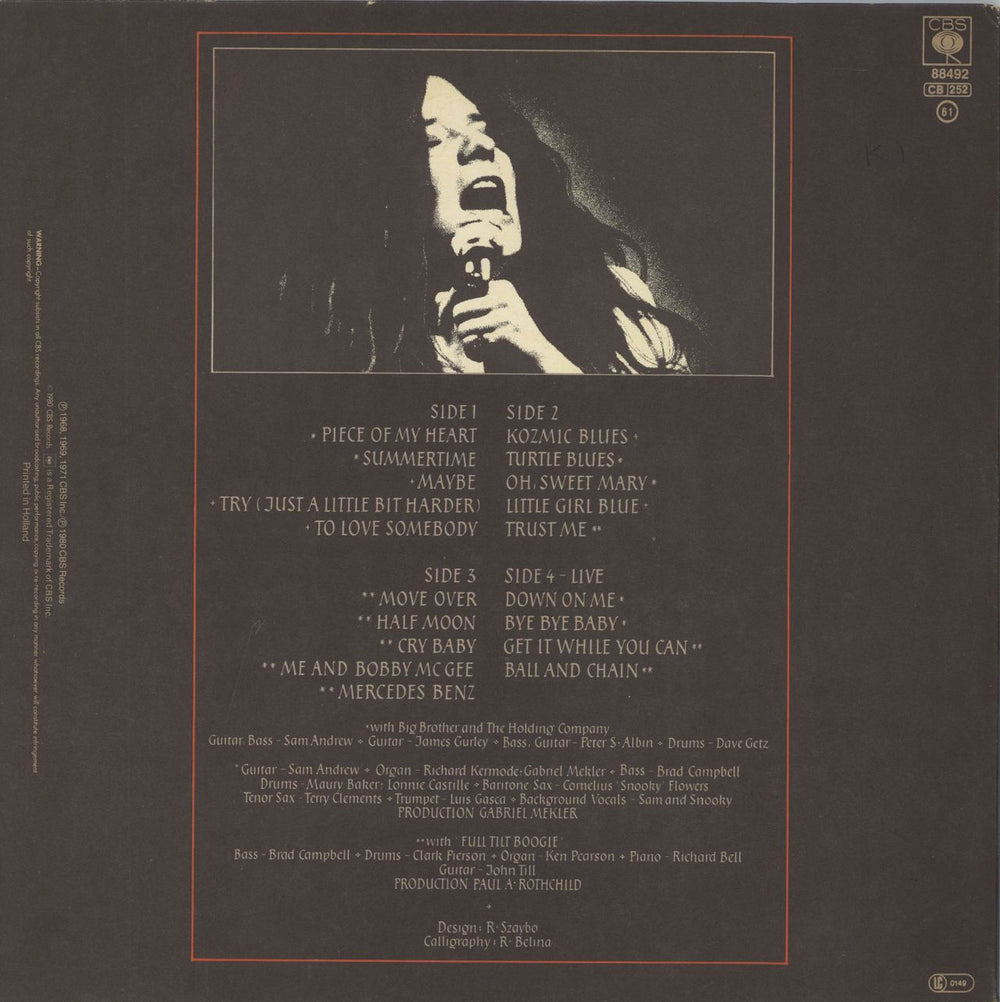 Janis Joplin Anthology - EX Dutch 2-LP vinyl record set (Double LP Album)