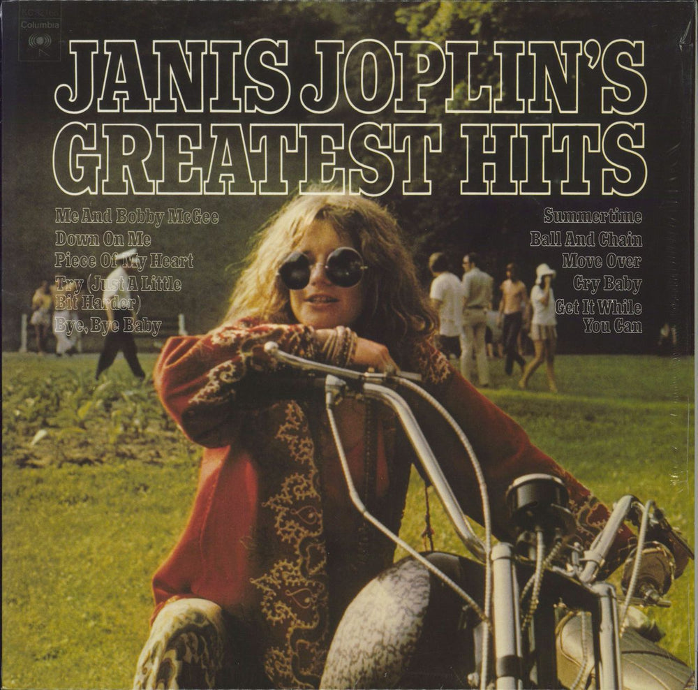 Janis Joplin Greatest Hits - Opened shrink UK vinyl LP album (LP record) 19075819581