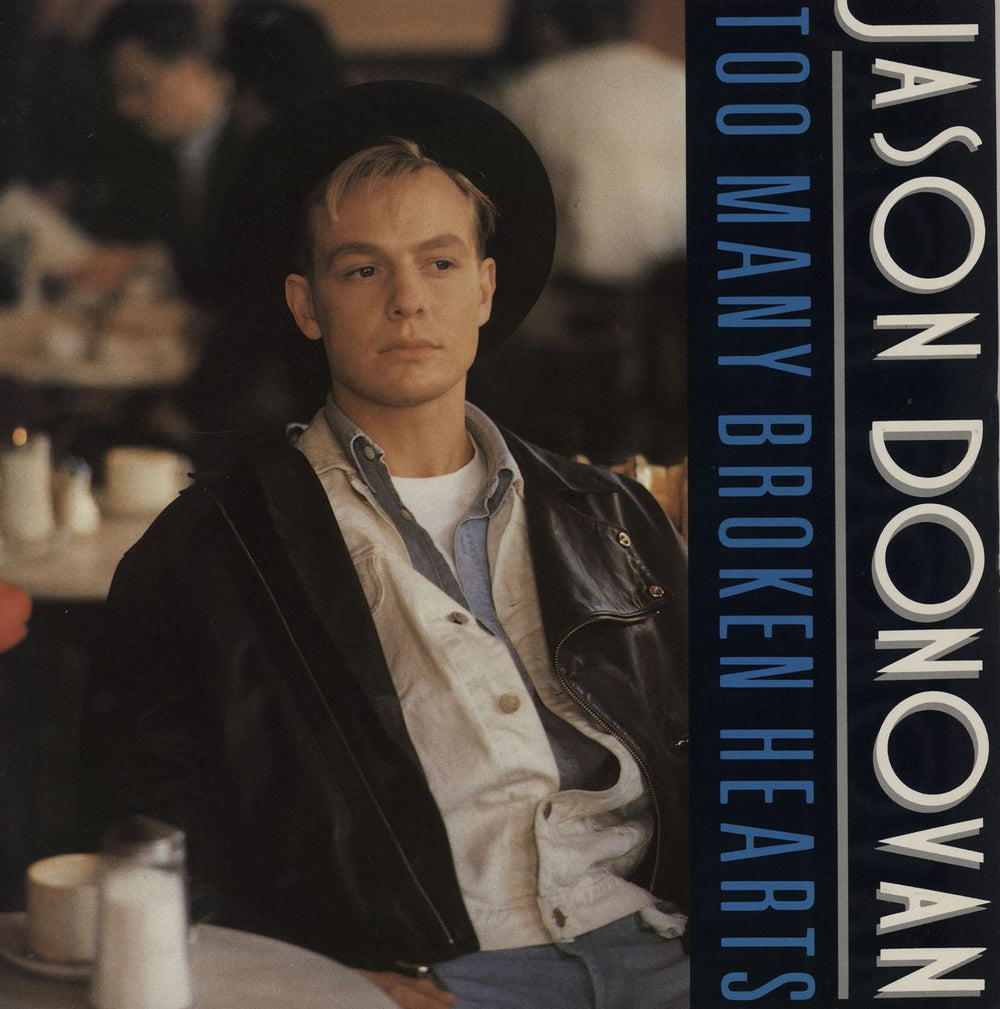 Jason Donovan Too Many Broken Hearts UK 12" vinyl single (12 inch record / Maxi-single) PWLT32