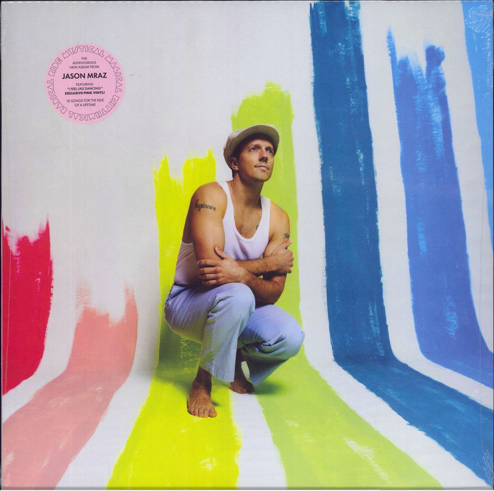 Jason Mraz Mystical Magical Rhythmical Radical Ride - Pink Vinyl + Autographed Print - Sealed US vinyl LP album (LP record) 53881041