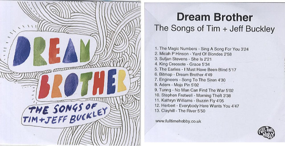 Jeff Buckley The Songs Of Tim & Jeff Buckley UK CD-R acetate CD-R ACETATE