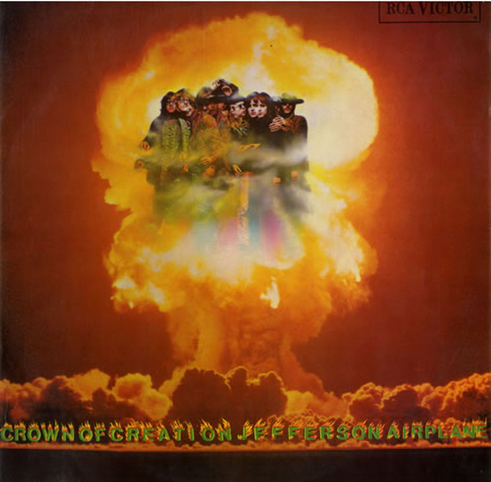 Jefferson Airplane Crown Of Creation - Mono - VG+ UK vinyl LP album (LP record) RD-7976