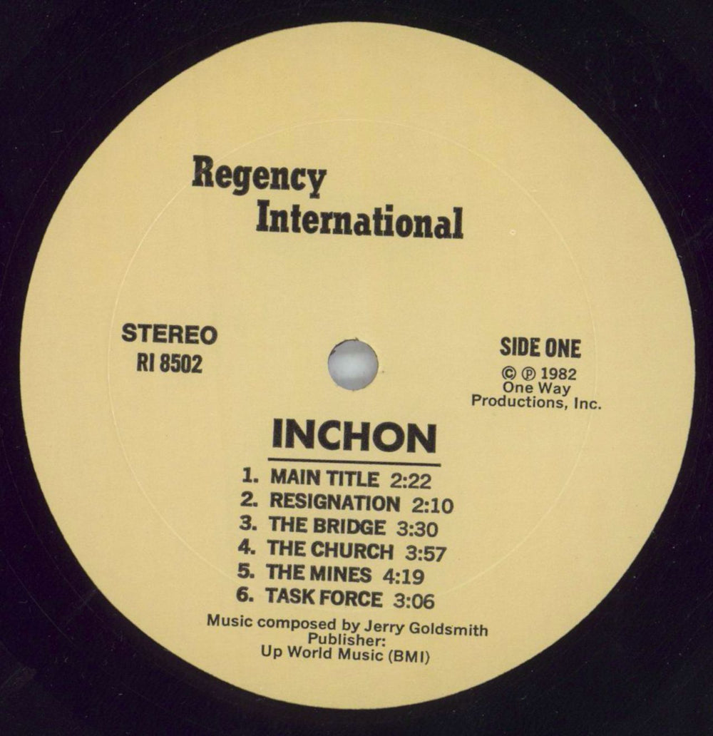 Jerry Goldsmith Inchon OST US vinyl LP album (LP record) J-0LPIN820610