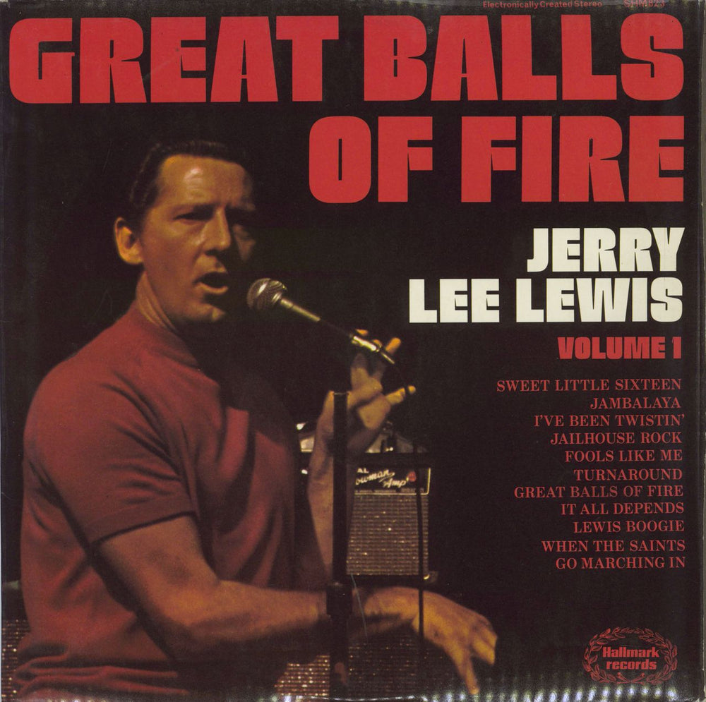 Jerry Lee Lewis Great Balls Of Fire - Volume 1 Canadian vinyl LP album (LP record) SHM823